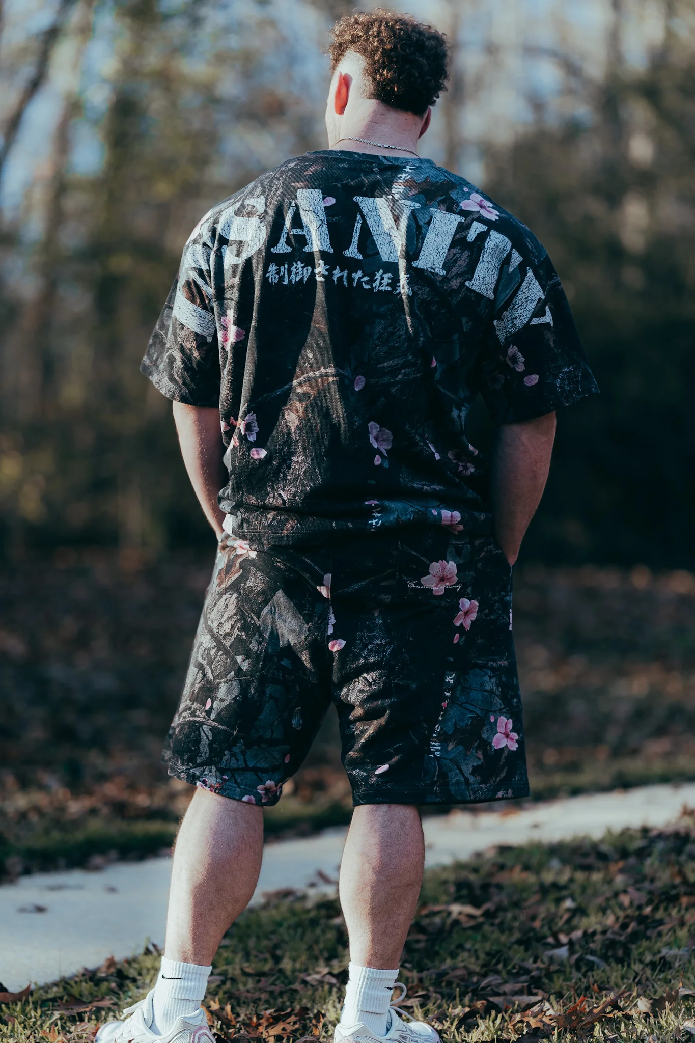 Cherry Blossom Sweat Shorts - Image 4