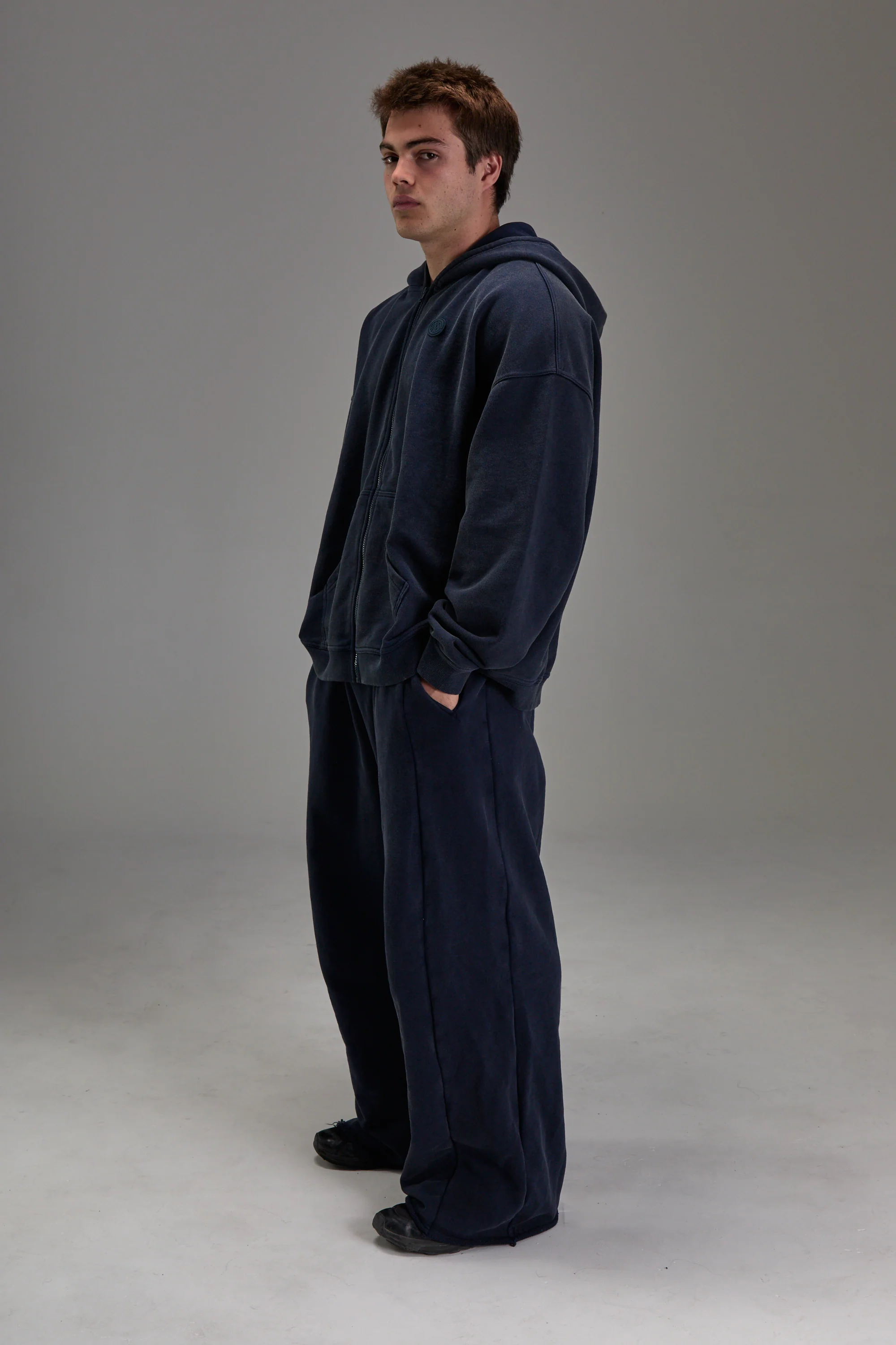 Navy Heavyweight Sweatpants - Image 8