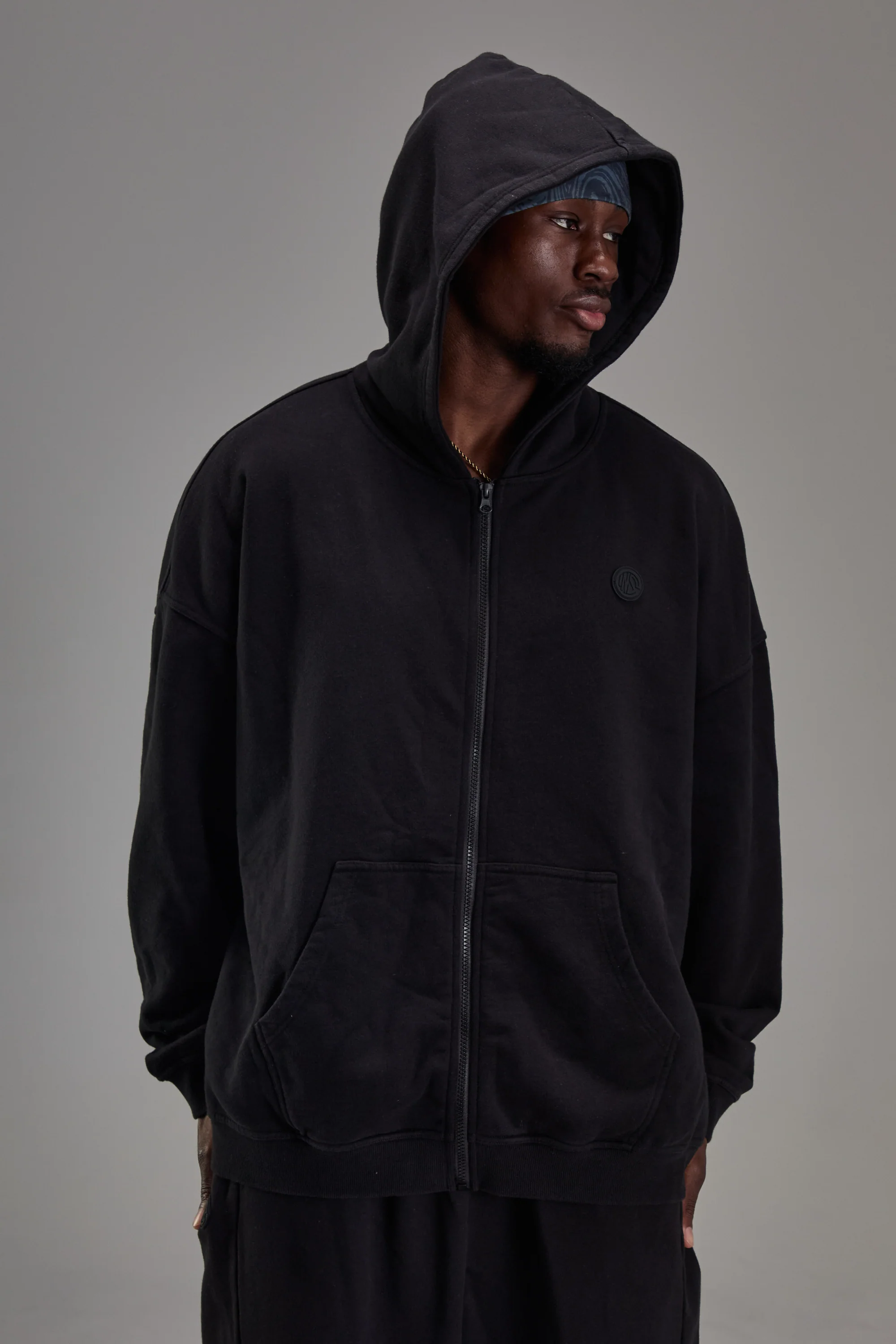 Pitch Black Heavyweight Zip Up - Image 3