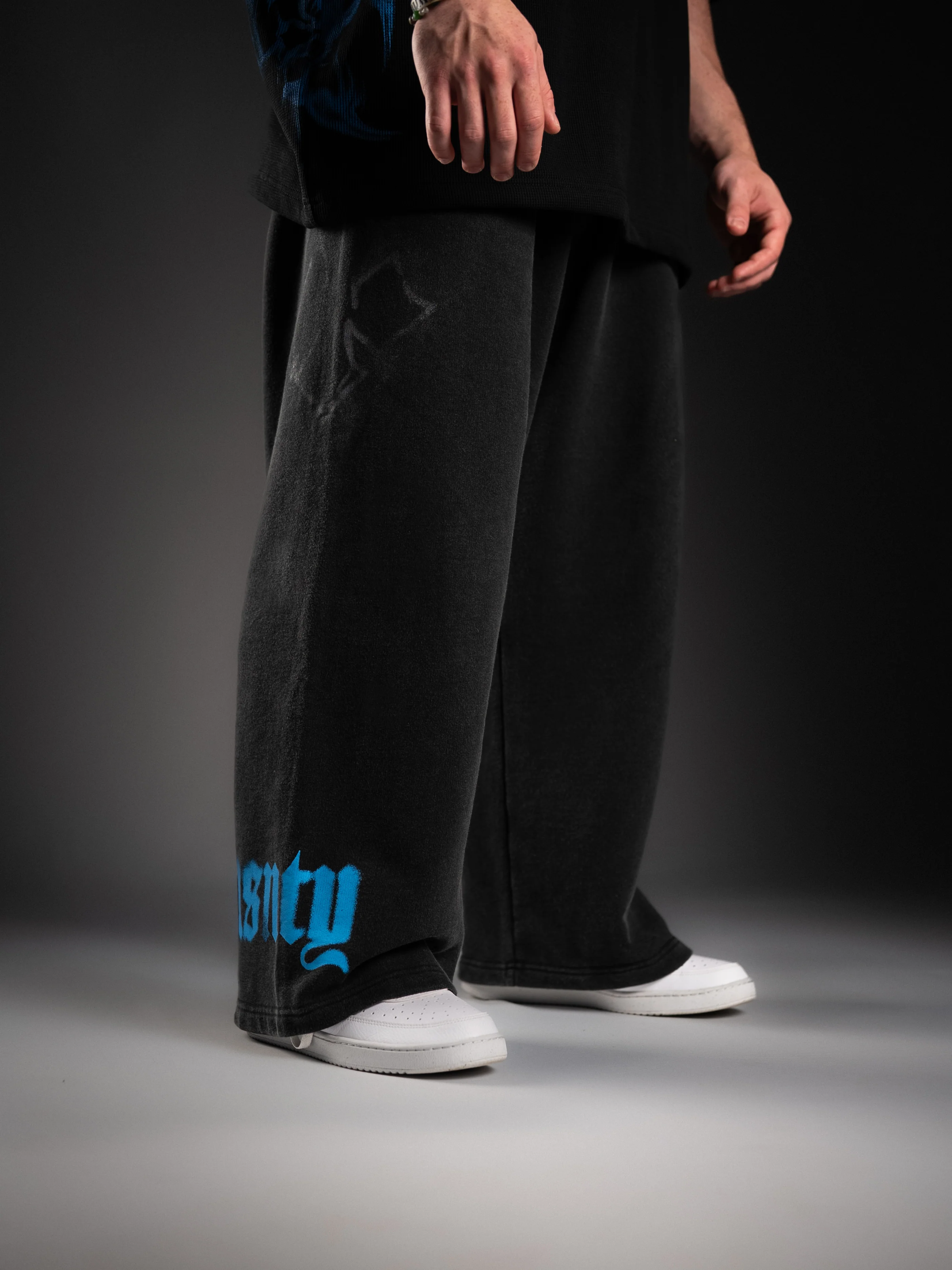Butterfly Blue Wide Leg Sweats - Image 5