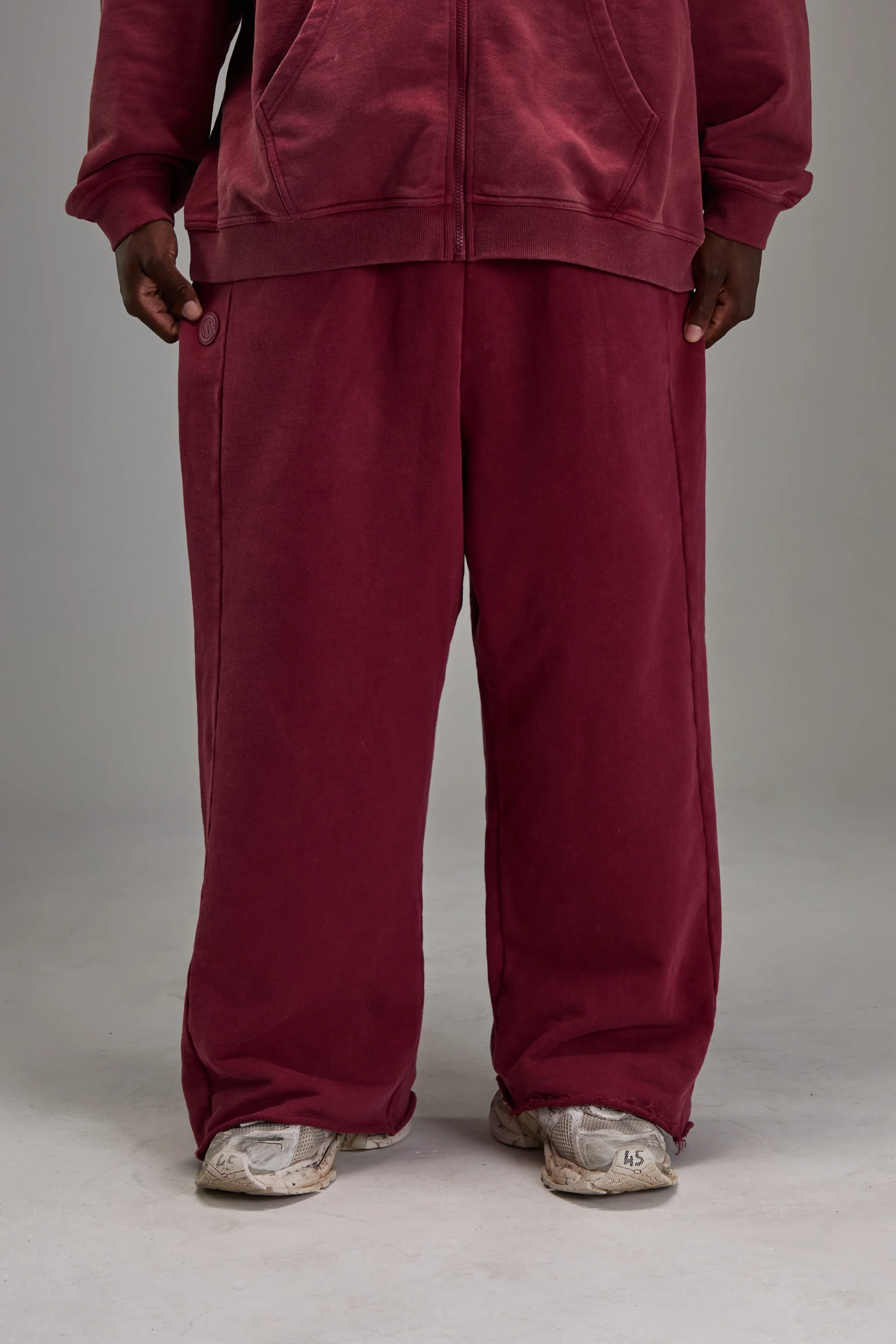 Washed Red Heavyweight Sweatpants - Image 3