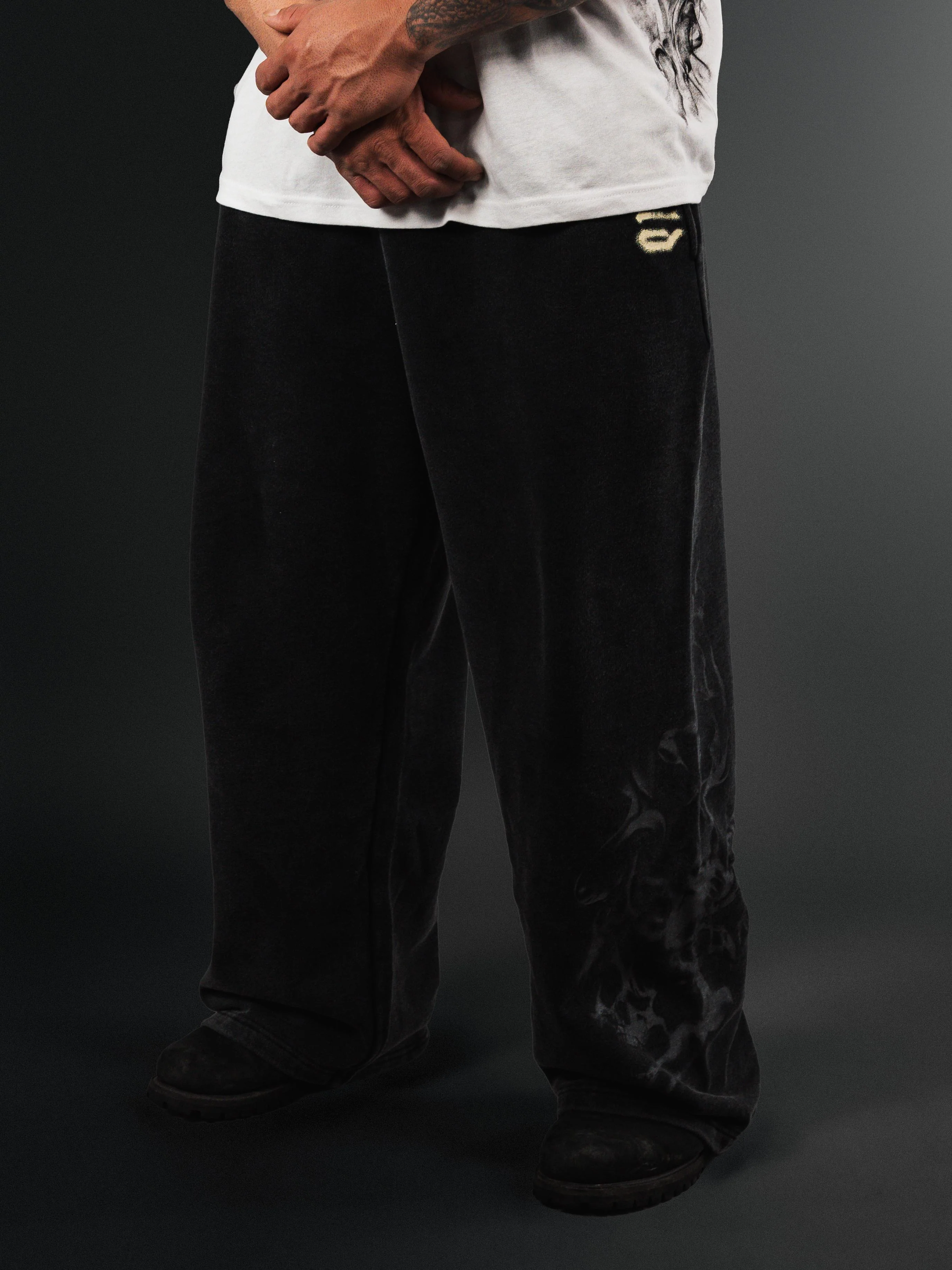 Wide Leg Sweats Black - Image 7